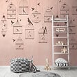 AS CREATION - Papier peint panoramique Cages aux oiseaux - Rose - 3 lés 0,53x2,80m - vignette