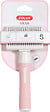 ZOLUX - Brosse chat rétractable - Acier inox - Anah - Rose - vignette