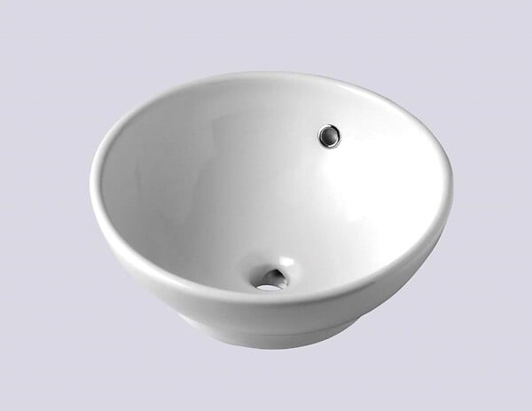 - - Vasque à poser ronde - Céramique - 41x18.5x41cm - large